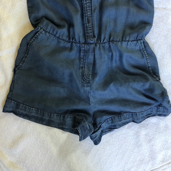 Chambray Romper. - Picture 3 of 8